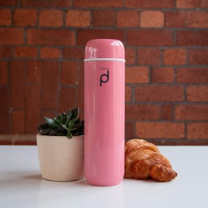 "DrinkPod" thermisch isolerende fles gemaakt van roestvrij staal, 300 ml, Roze - Grunwerg