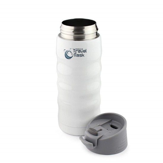 Termos inox "Pioneer", 350 ml, Alb - Grunwerg