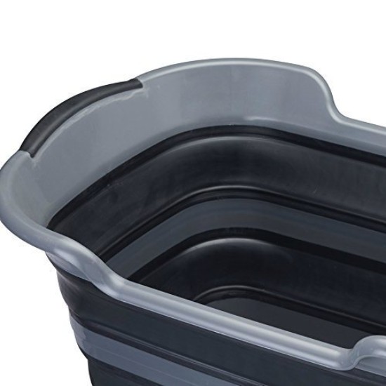 Zusammenklappbarer Wäschekorb, Polypropylen, 60,5 x 40 cm, „Smart Space“ – Kitchen Craft