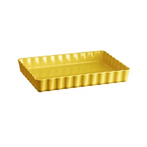Teglia in ceramica per crostate 33,5 x 24 cm/1,9 l, <<Provence Yellow>> - Emile Henry