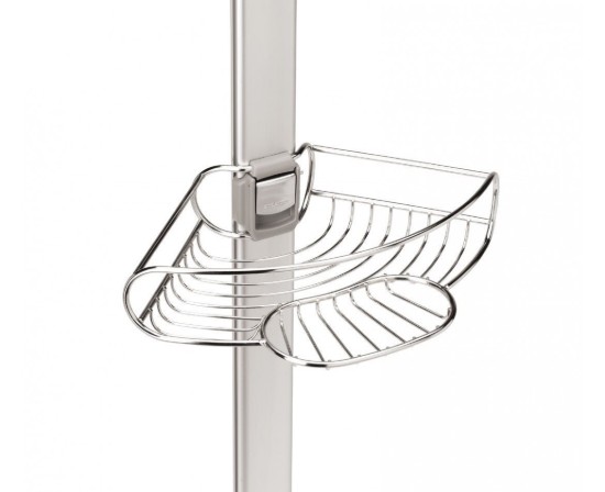 Doucherek met houders voor badaccessoires, geanodiseerd aluminium - simplehuman