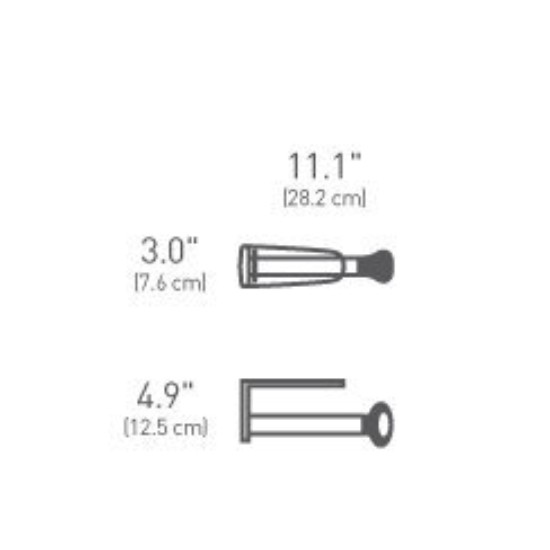 Papierhandtuchrollenhalter, 28,2 cm, Edelstahl - simplehuman