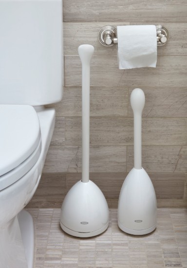 Borstel met houder, voor toiletreiniging, 43,2 cm - OXO