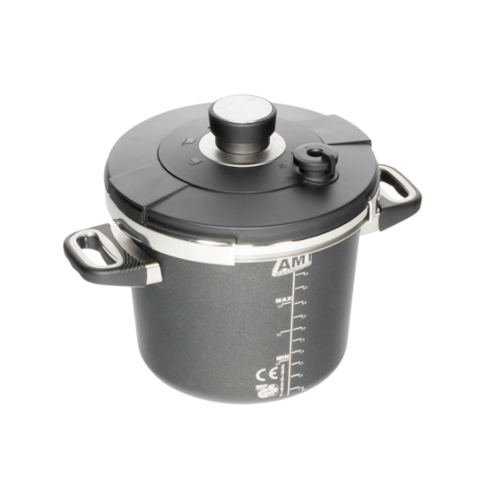 Snelkookpan, aluminium, 22 cm/ 4,5 L, inductie - AMT Gastroguss