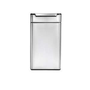 Vuilnisbak met touchbar, 40 L, Slim, roestvrij staal - simplehuman