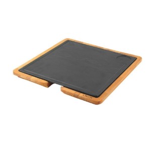 Serving platter, cast iron, 25 x 25 cm - LAVA brand