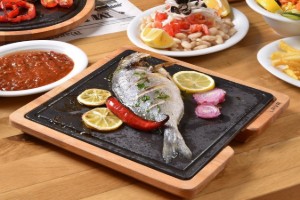 Serving platter, cast iron, 25 x 25 cm - LAVA brand