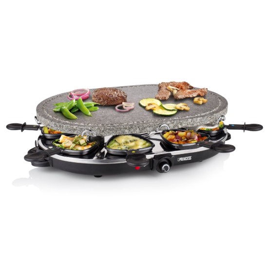 Ovale elektrische raclette kookplaat, 1200 W - Princess