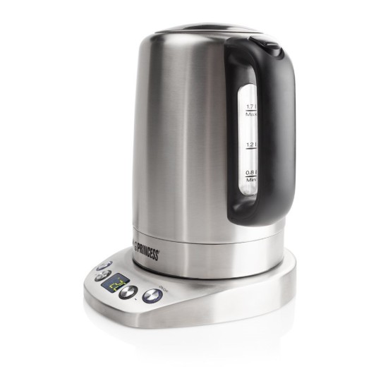 Electric kettle, stainless steel, 1.7L, 2200W, "Deluxe" - Princess 