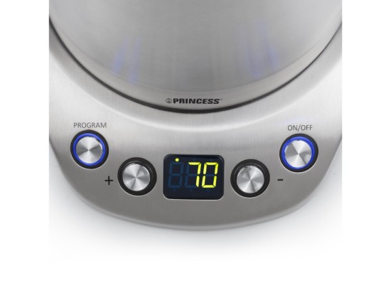 Electric kettle, stainless steel, 1.7L, 2200W, "Deluxe" - Princess 