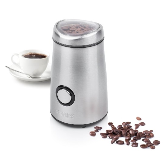 Macinacaffè elettrico Deluxe, 150 W, 50 g, colore Silver - Princess