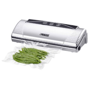 Vacuum sealing appliance, 110 W, 85 kPa, Silver colour - Princess