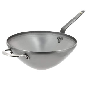 Padella wok "Mineral B", acciaio, 40 cm - marchio "de Buyer".