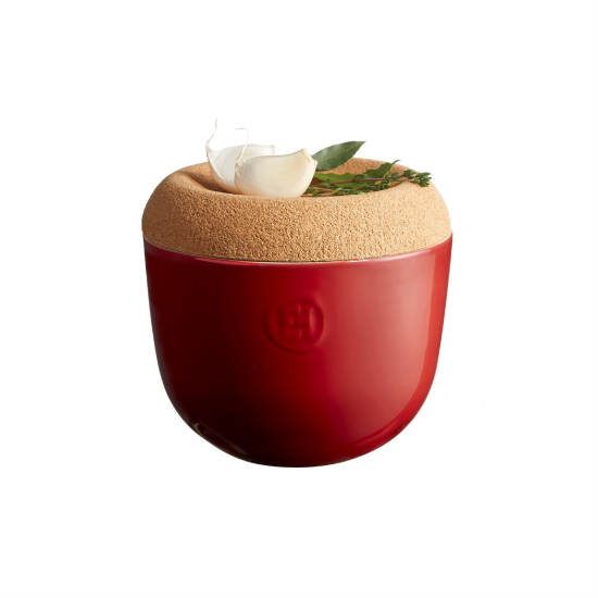 Pentola per aglio, ceramica, 14,5 cm, Burgundy - Emile Henry