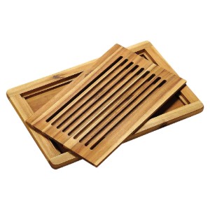 Tagliere per pane, 47,5 x 32 cm, legno di acacia - Kesper