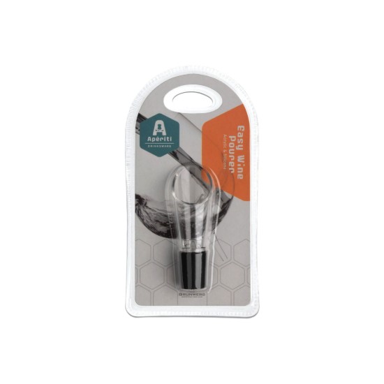Strumento versatore antigoccia per vino "Aperiti", acrilico, 17 cm - Grunwerg