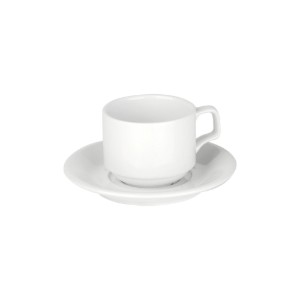 "Gastronomi Soley" theekopje en schotel, 177 ml - Porland
 
