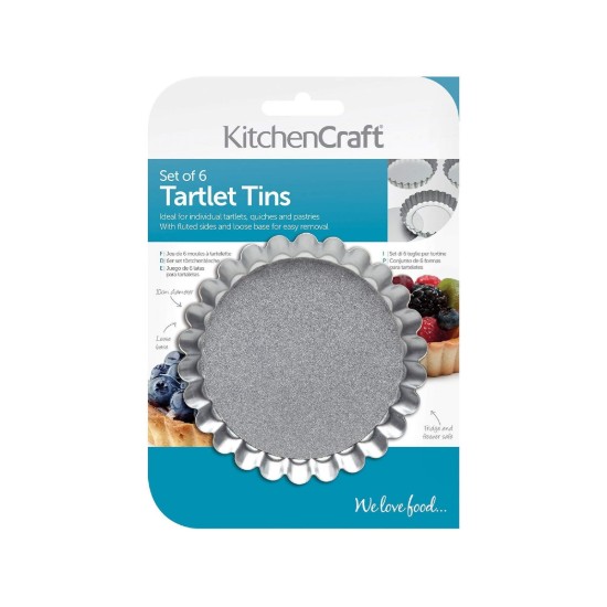 Set of 6 mini-tartlet tins - Kitchen Craft