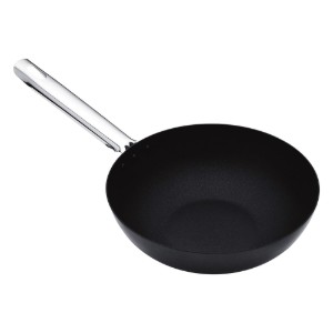 Padella wok, 24 cm, acciaio al carbonio - di Kitchen Craft