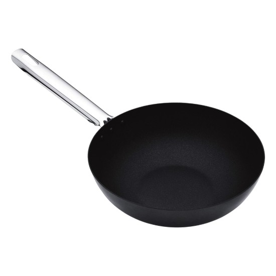 Tigaie wok 24 cm, otel carbon - Kitchen Craft