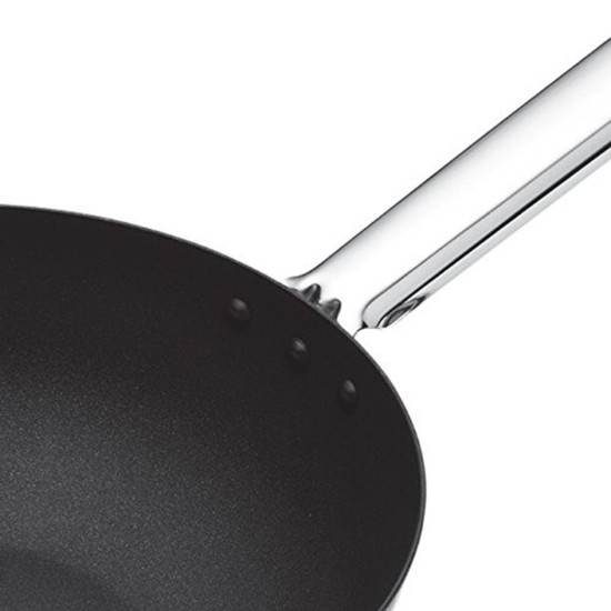 Tigaie wok 24 cm, otel carbon - Kitchen Craft
