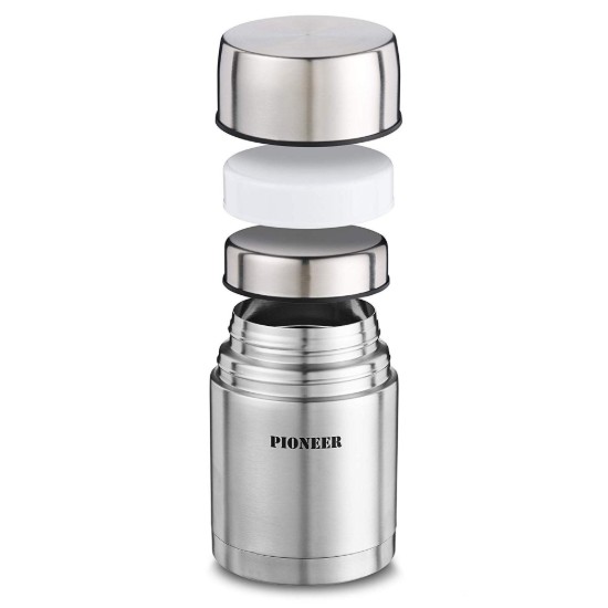 "Pioneer" thermisch isolerende container voor soep, 1 l, Zilverkleur - Grunwerg