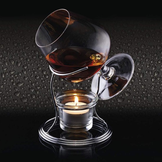 Halter mit Cognacglas, 350 ml, aus Glas - Kitchen Craft