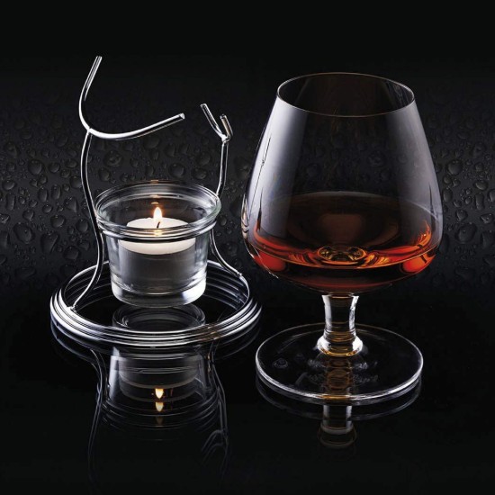 Halter mit Cognacglas, 350 ml, aus Glas - Kitchen Craft