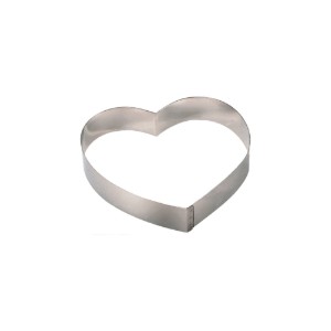 Stampo tagliabiscotti a forma di cuore 16 cm - marca "de Buyer".