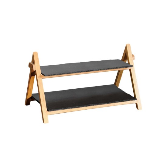 2-level stand, 43.4 x 27.5 cm, slate - Kesper