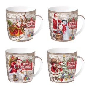 Porcelain mug, 350 ml, "Christmas Time" - Easy Life