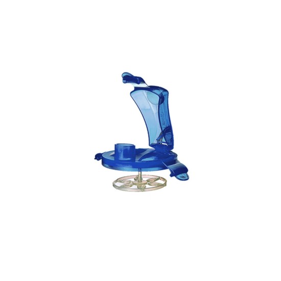 Shaker made from glass, 450 ml, blue - Glasslock