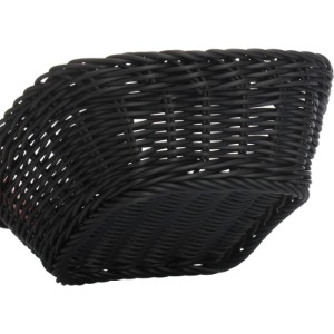 Vierkante mand, polypropyleen, 19 x 19 cm, bruin - Saleen