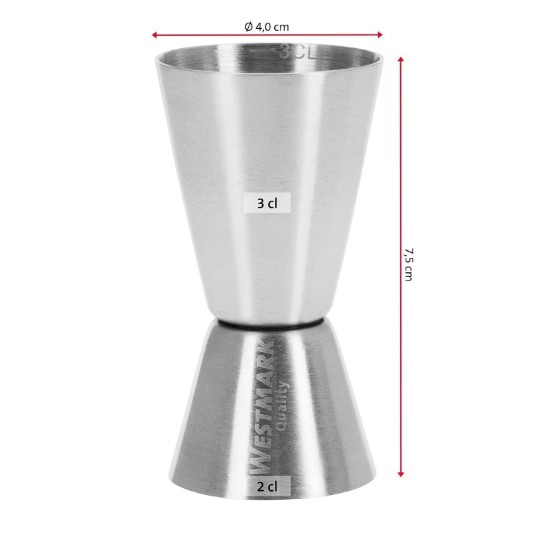Doppio becher graduato per barretta, 20/30 ml - Westmark