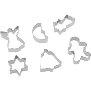 Set of 6 cookie cutters, "Christmas" - Westmark