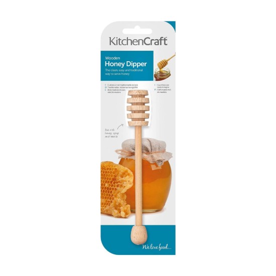 Gocciolatore per miele, 15 cm, legno - Kitchen Craft