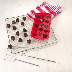 Stampo in silicone per 15 caramelle a forma di cuore - Westmark