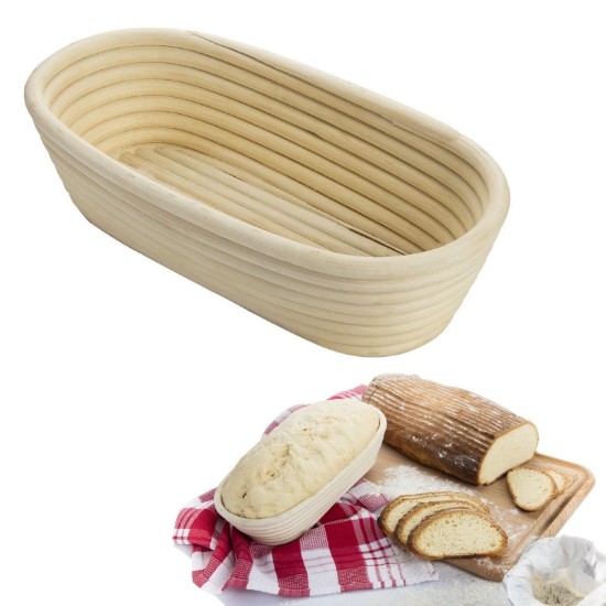 Oval basket for dough leavening, wicker, 28 x 13 cm - Westmark