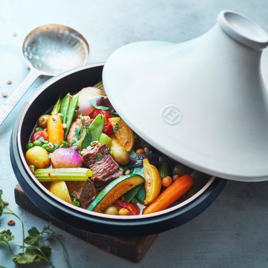 Tajine "Delight", 27,5 cm/2 l, White&Slate - Emile Henry