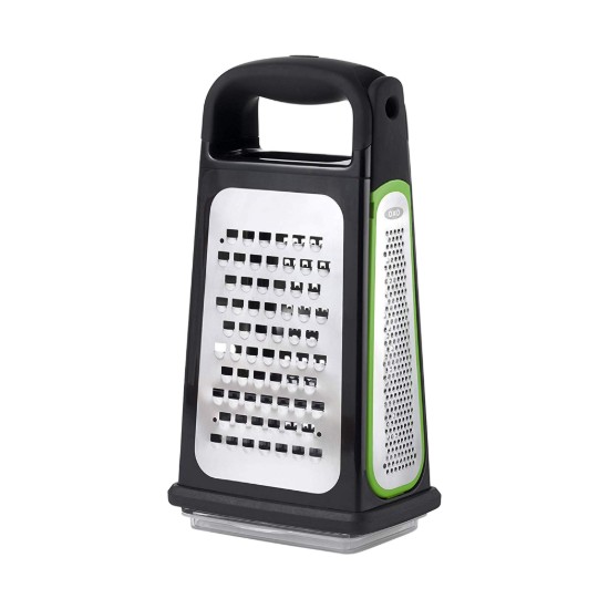 Multipurpose grater, stainless steel, with container - OXO
