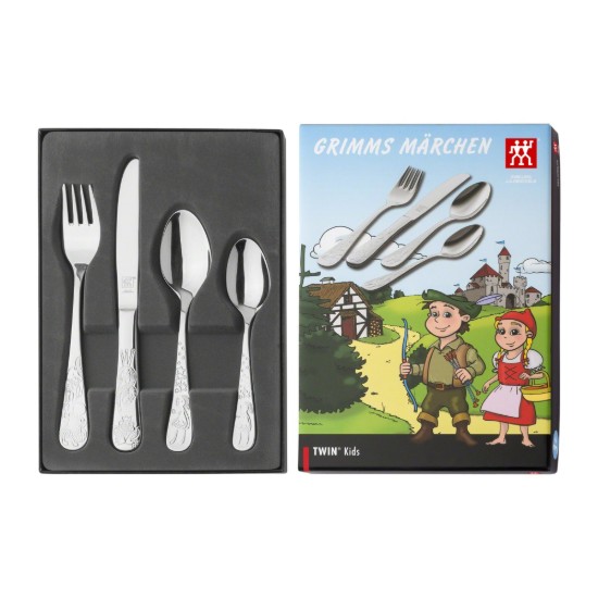 Kinderbestekset, 4-delig, <<Grimm's Märchen>> - Zwilling