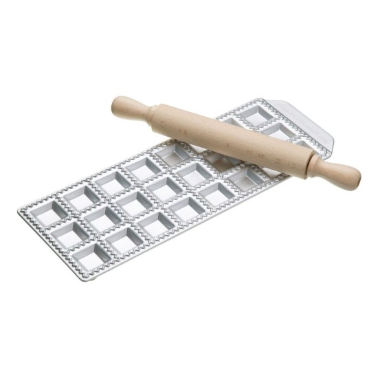 Stampo a 24 scomparti per Ravioli classici + Mattarello - Imperia