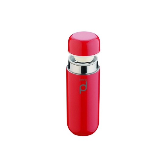 Thermisch geïsoleerde fles, roestvrij staal, 200 ml, "DrinkPod", rood - Grunwerg