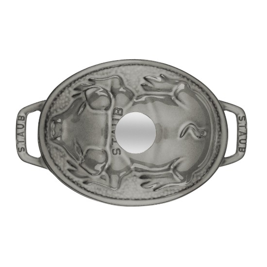 Kookpot "Cocotte cochon", gietijzer, 17cm/1L, Graphite Grey - Staub