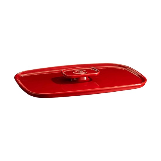 Lid for tray 9652, ceramic, 35 x 22 cm, Burgundy - Emile Henry