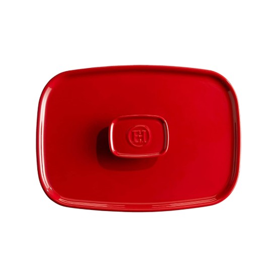 Lid for tray 9652, ceramic, 35 x 22 cm, Burgundy - Emile Henry