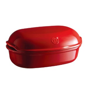 Ambachtelijk brood ovenschaal, keramiek, 34 x 22 x 15 cm, Burgundy - Emile Henry