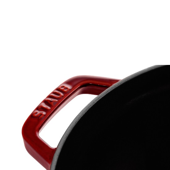 Gietijzeren Cocotte kookpot, 24 cm/3,8 l, Grenadine - Staub