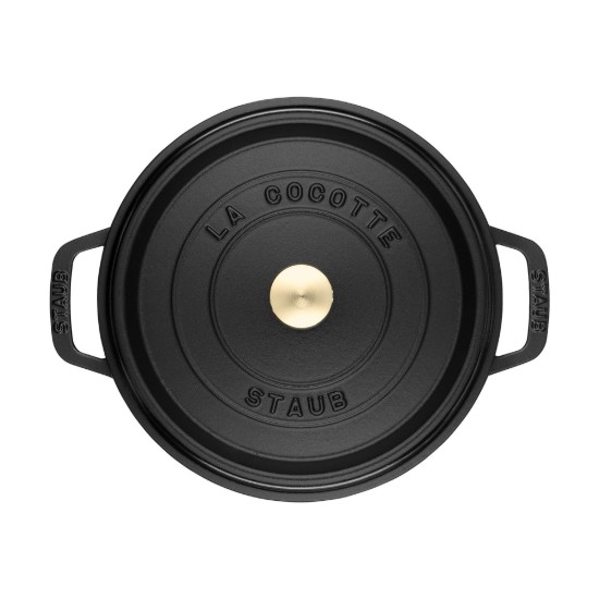 Cocotte cooking pot, cast iron, 26 cm/5.2L, Black - Staub 