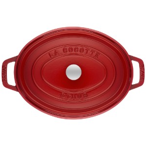 Oval Cocotte cooking pot, cast iron, 37cm/8L, Cherry - Staub